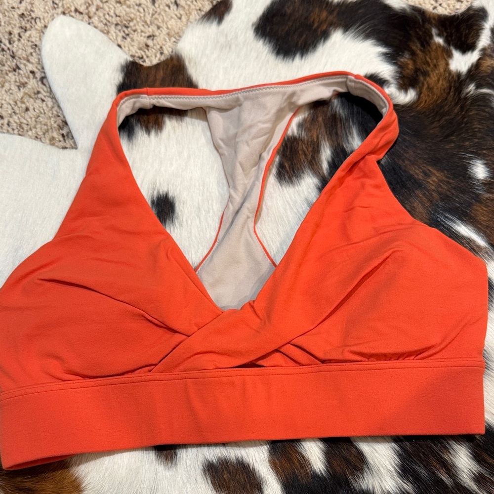Lululemon Athletica Orange Sports Bra